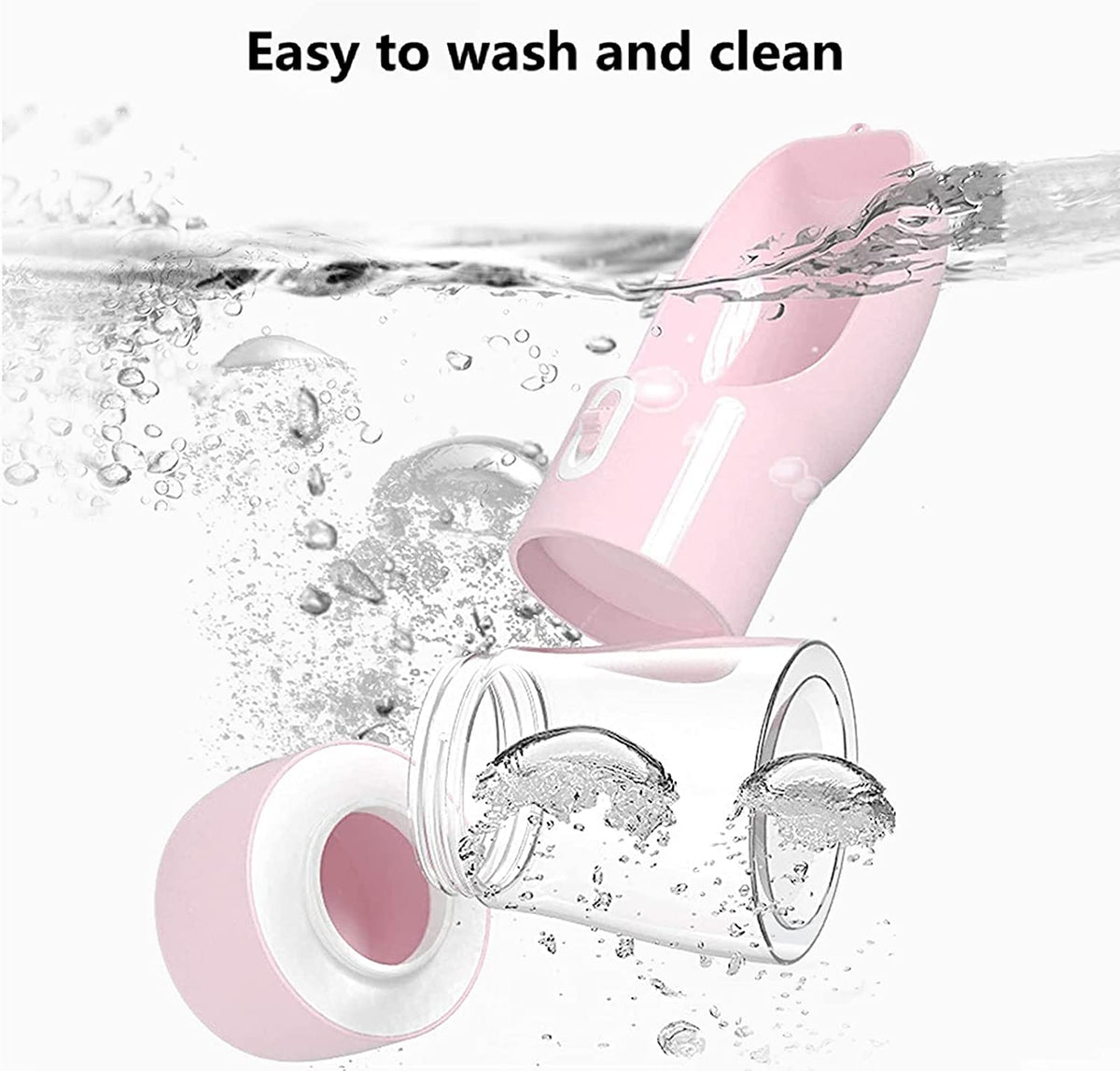Portable Dog Water Bottle with Food Container