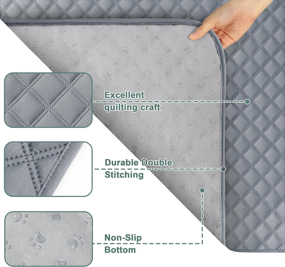 Extra-Large Washable Potty Pads for Puppies and Dogs 