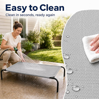 Raised Mesh Dog Bed for Indoor & Outdoor Use