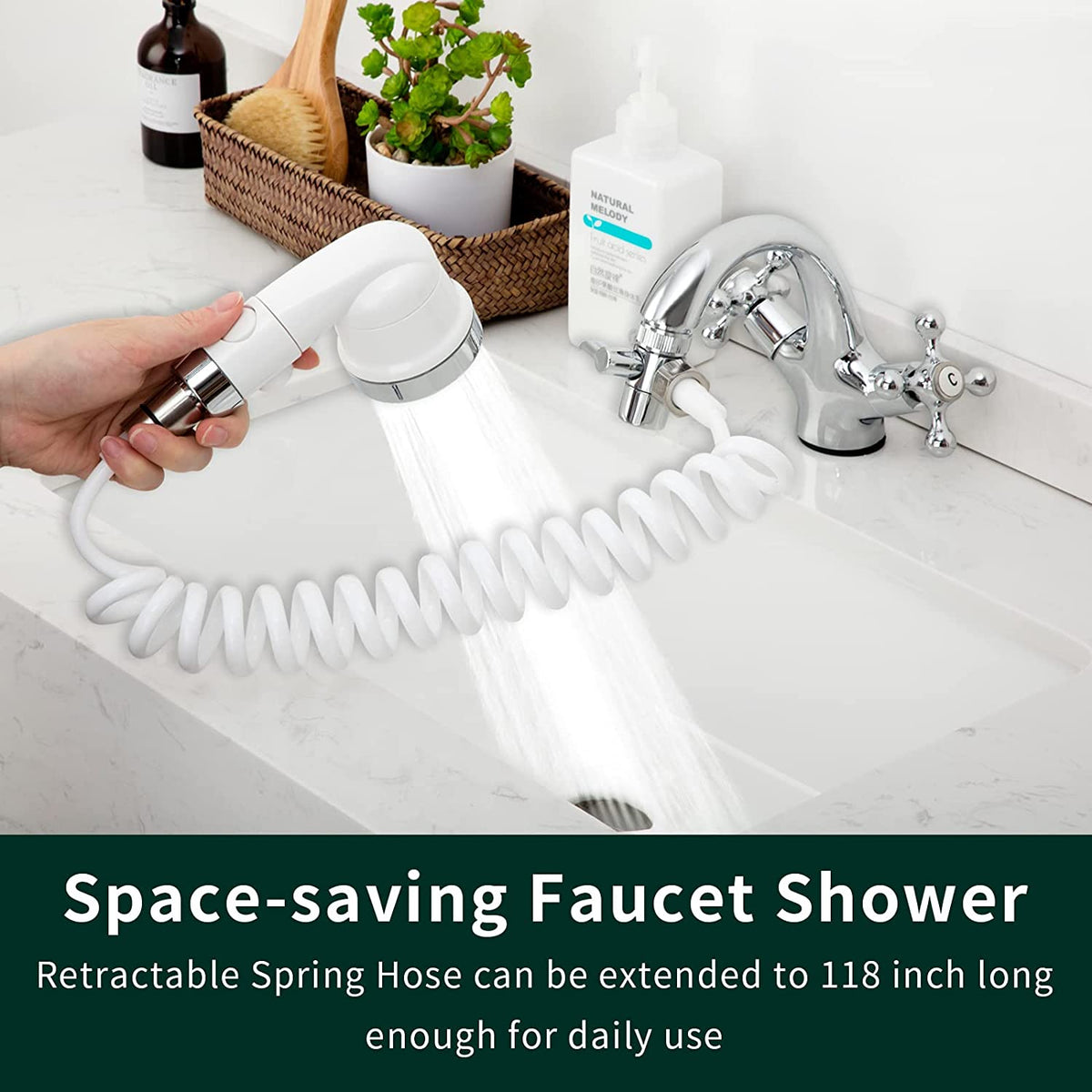 Handheld Pet Shower Hose for Sink and Tub Faucets