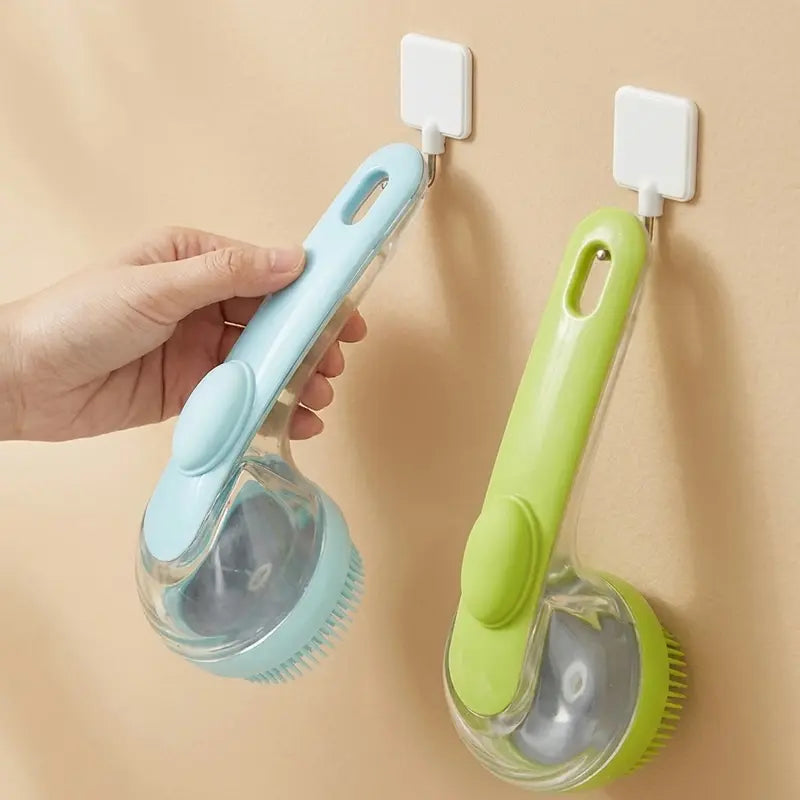 Dog Bath Brush with Built-In Shampoo Dispenser