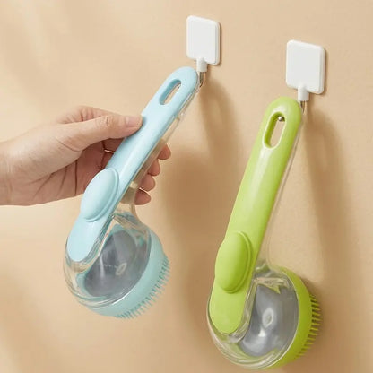 Dog Bath Brush with Built-In Shampoo Dispenser