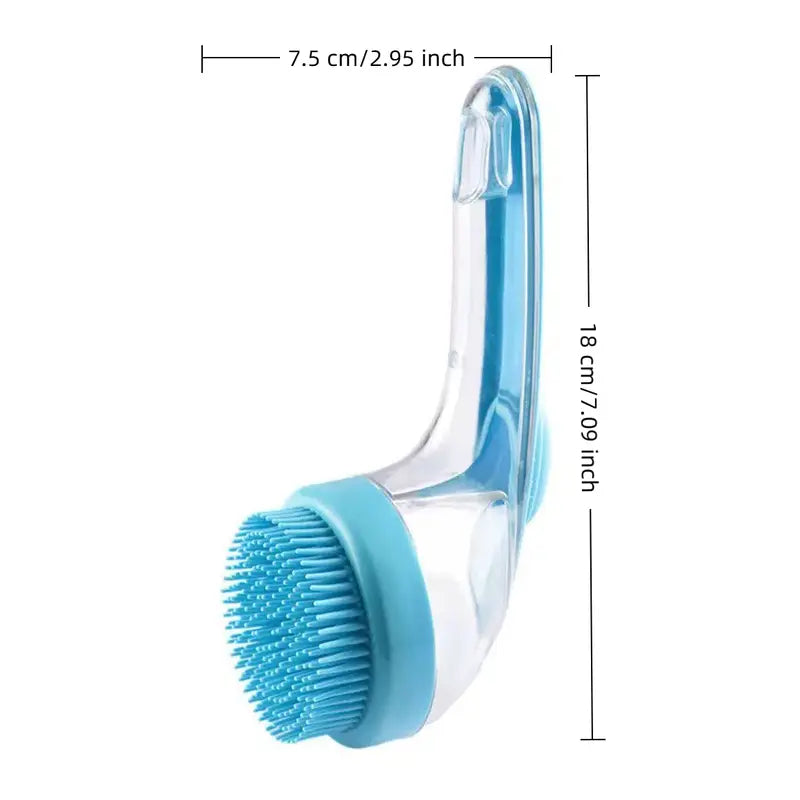 Dog Bath Brush with Built-In Shampoo Dispenser