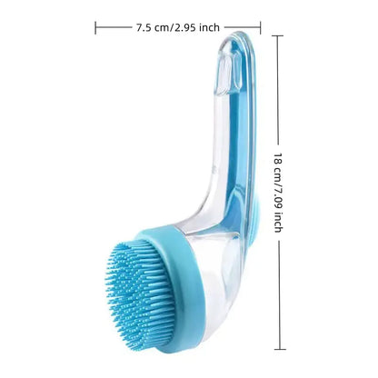 Dog Bath Brush with Built-In Shampoo Dispenser