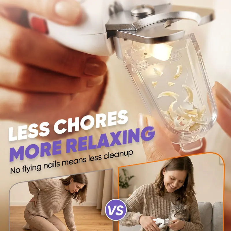 2-in-1 Pet Nail Clipper and Grinder with LED Light