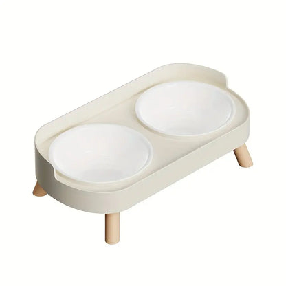 Double Pet Bowl for Food and Water – Anti-Tip Design