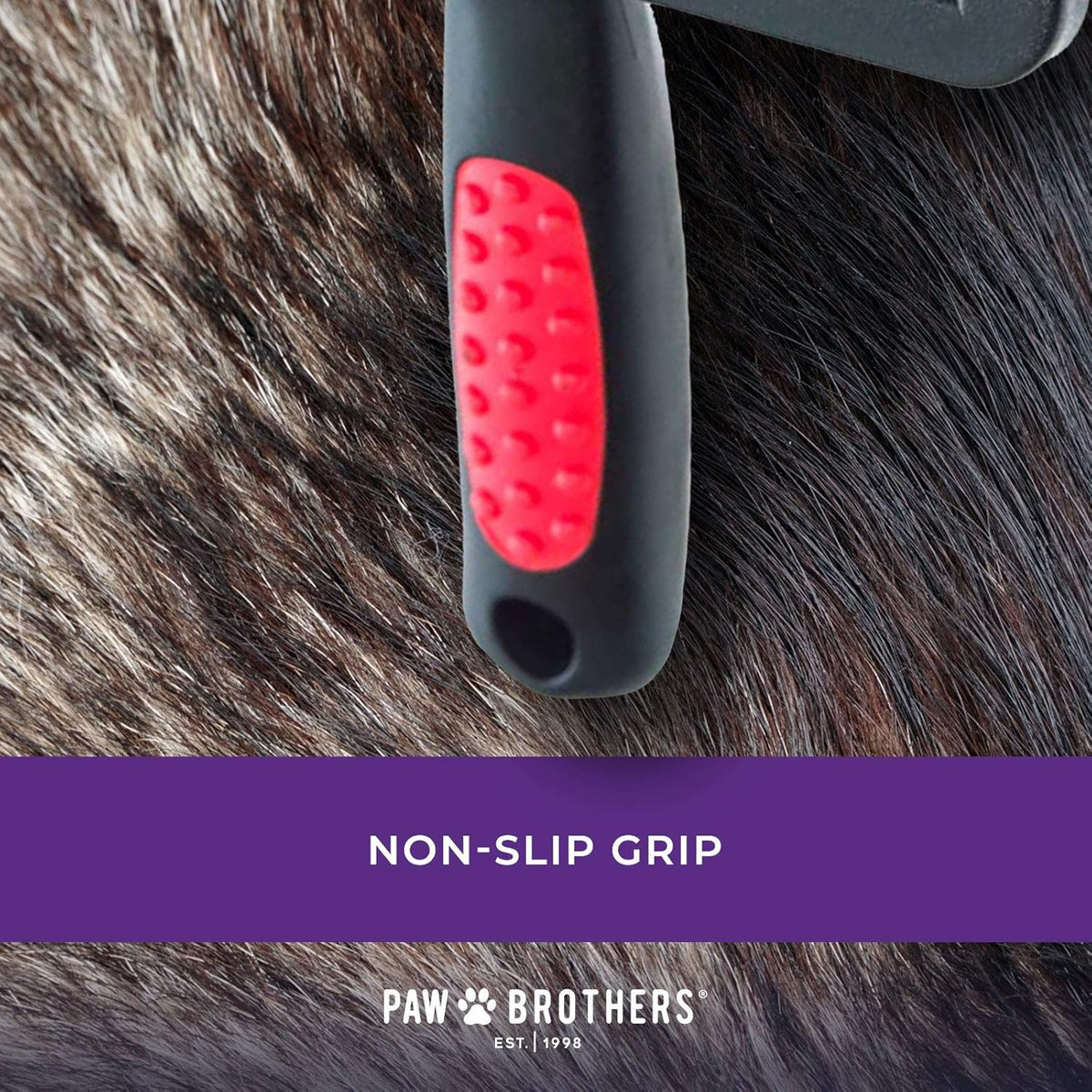 Large Soft-Pin Dog Brush with Coated Tips