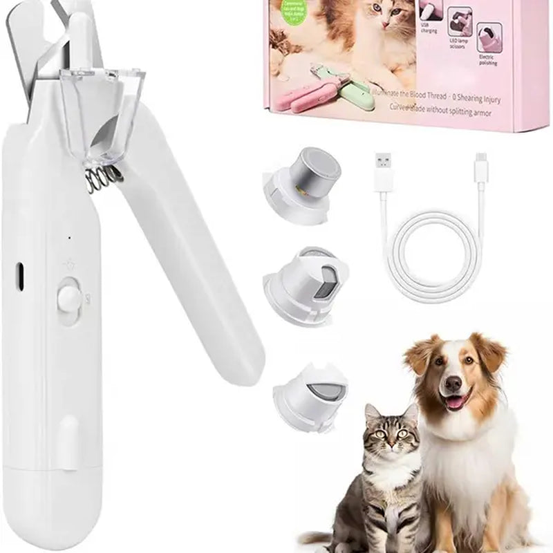 Quiet Cordless Pet Nail Grinder with Clipper
