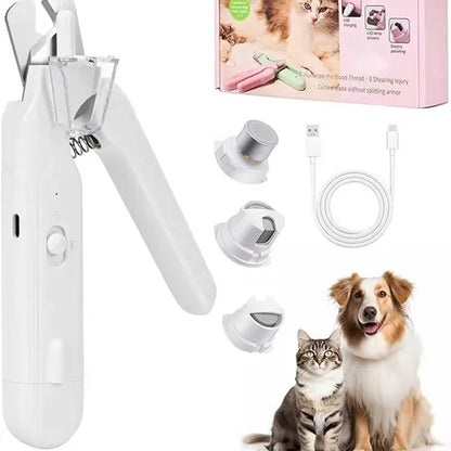 Quiet Cordless Pet Nail Grinder with Clipper