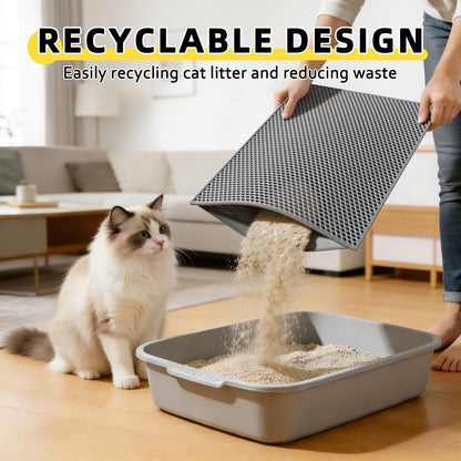 Honeycomb Litter Trapping Mat for Cats