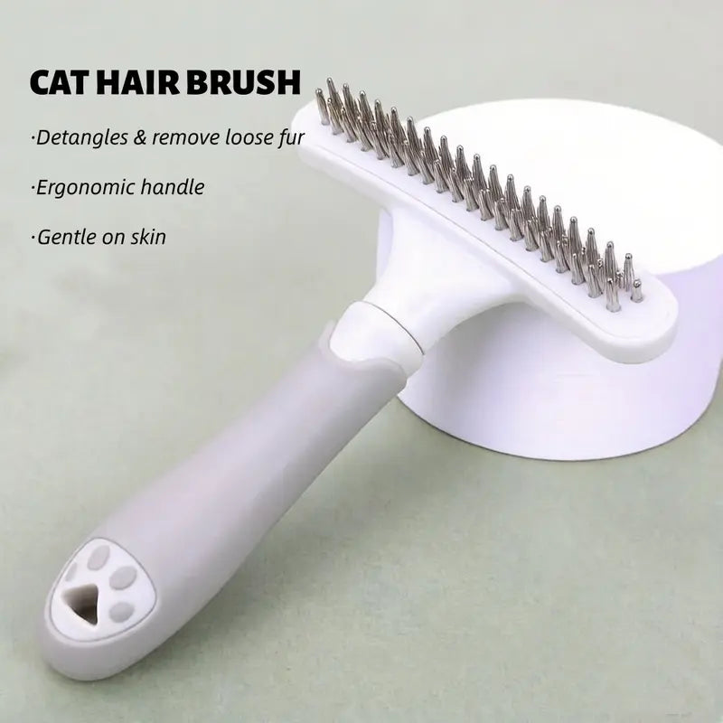 Paw Print Deshedding Brush for Dogs & Cats