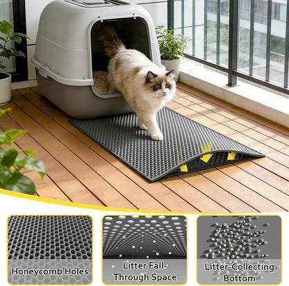 Honeycomb Litter Trapping Mat for Cats