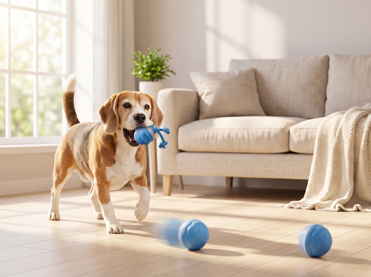 Motion-Activated Rolling Ball for Small Dogs & Cats