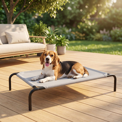 Raised Mesh Dog Bed for Indoor & Outdoor Use