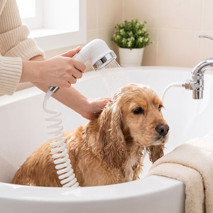 Handheld Pet Shower Hose for Sink and Tub Faucets