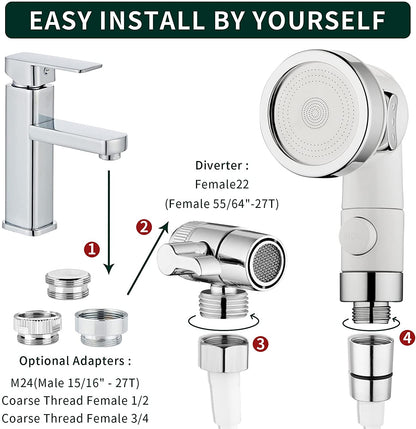 Handheld Pet Shower Hose for Sink and Tub Faucets