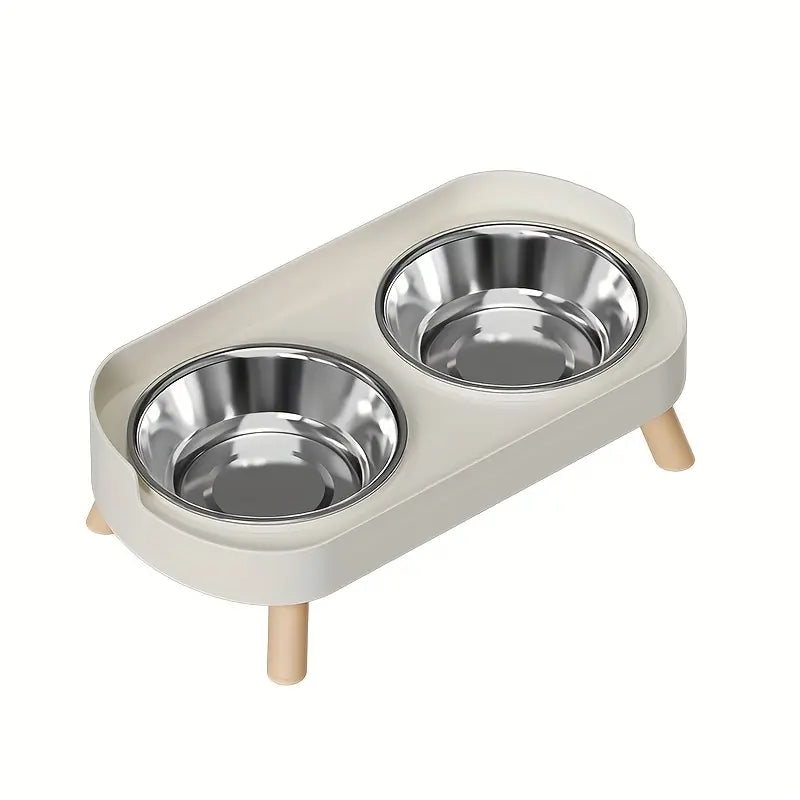 Double Pet Bowl for Food and Water – Anti-Tip Design
