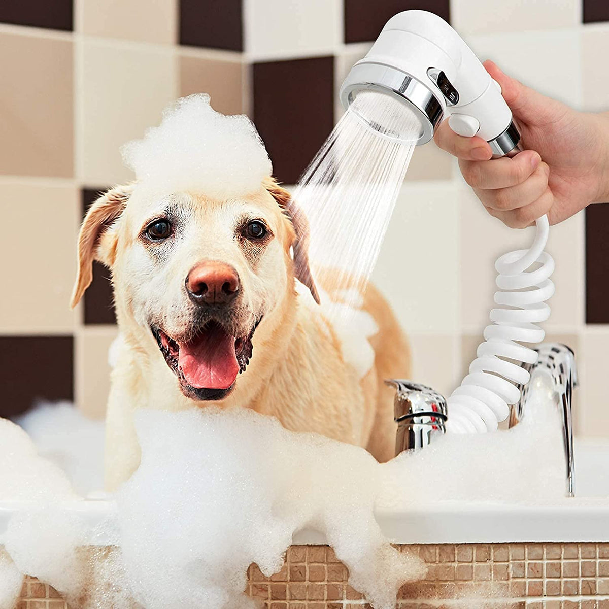 Handheld Pet Shower Hose for Sink and Tub Faucets