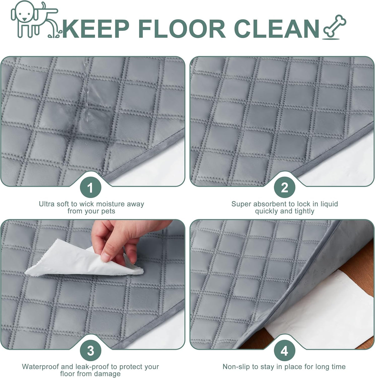 Extra-Large Washable Potty Pads for Puppies and Dogs 