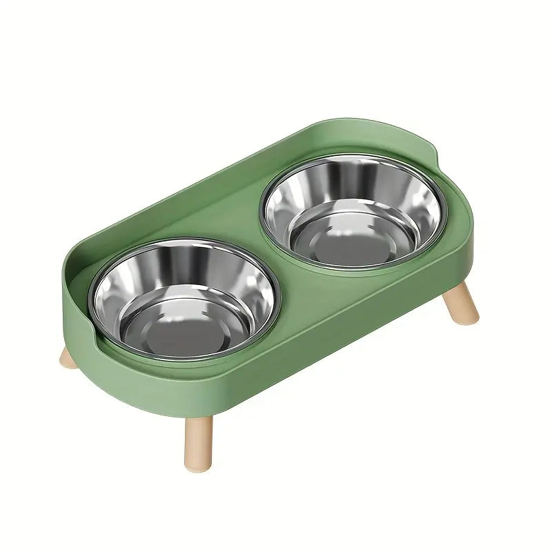 Double Pet Bowl for Food and Water – Anti-Tip Design