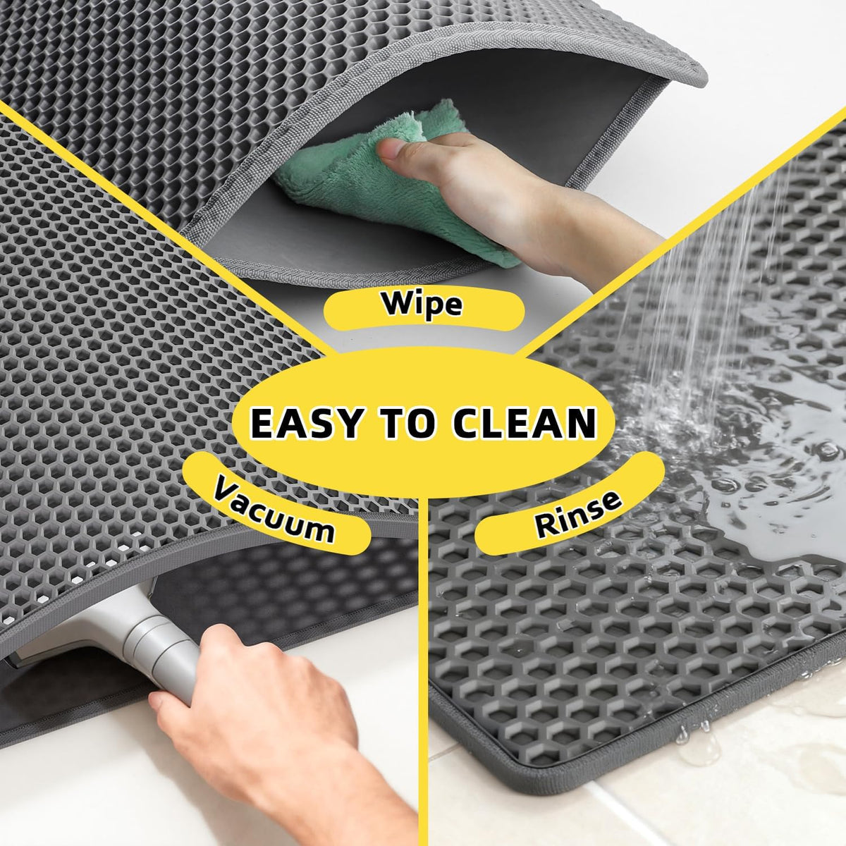 Honeycomb Litter Trapping Mat for Cats