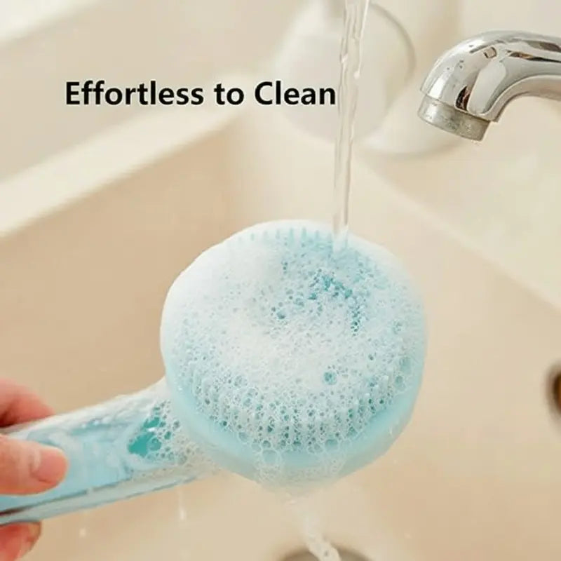Dog Bath Brush with Built-In Shampoo Dispenser
