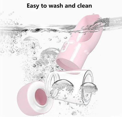 Portable Dog Water Bottle with Food Container