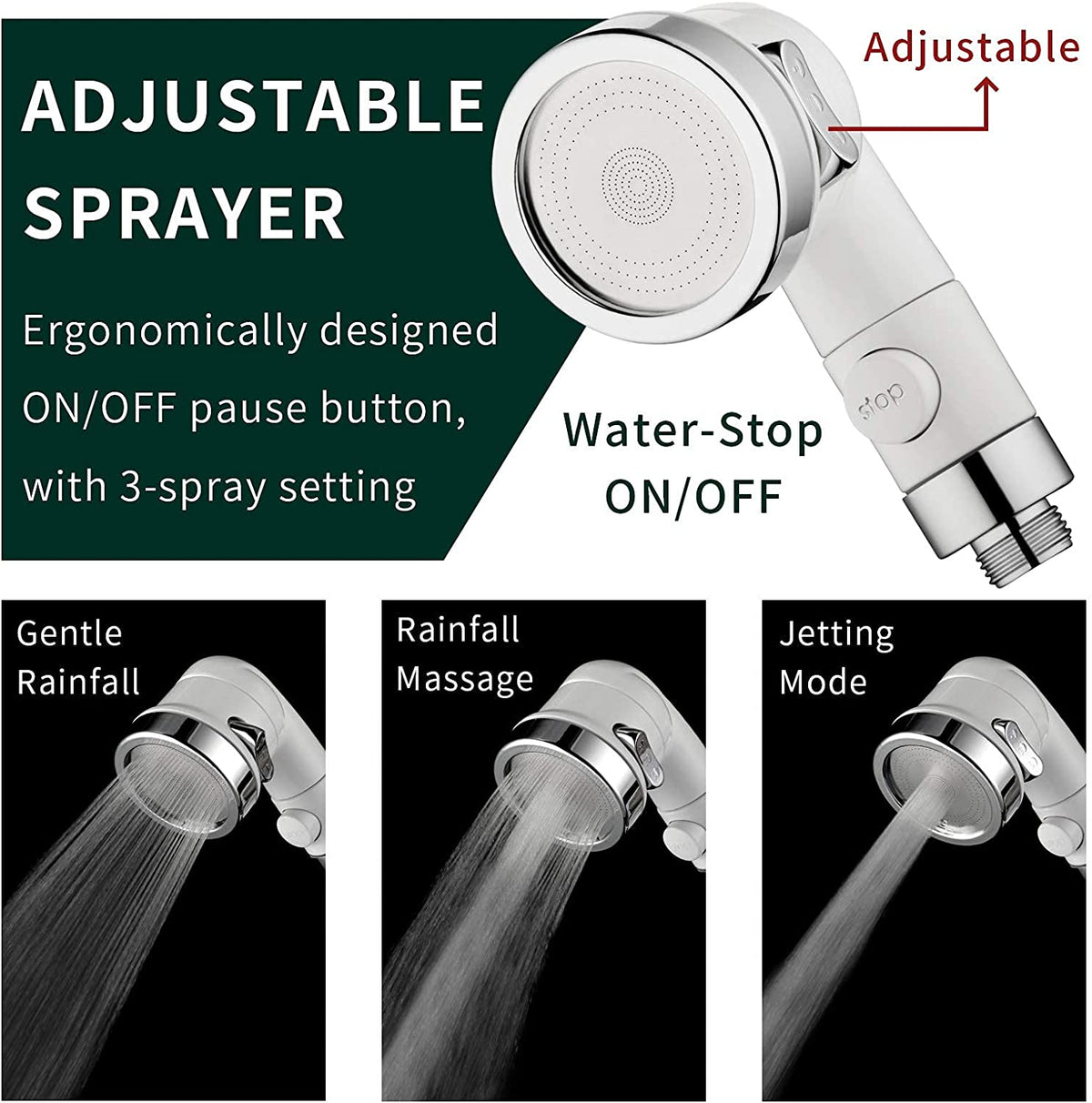 Handheld Pet Shower Hose for Sink and Tub Faucets