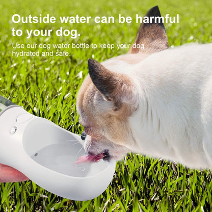 Travel Water Bottle for Dogs with Drinking Trough
