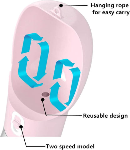 Portable Dog Water Bottle with Food Container